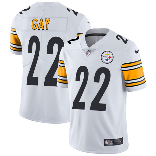 Nike Steelers #22 William Gay White Men's Stitched NFL Vapor Untouchable Limited Jersey