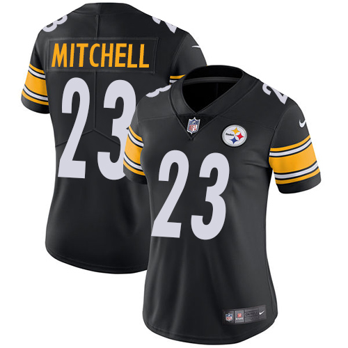 Nike Steelers #23 Mike Mitchell Black Team Color Women's Stitched NFL Vapor Untouchable Limited Jersey