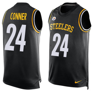 Nike Steelers #24 James Conner Black Team Color Men's Stitched NFL Limited Tank Top Jersey Nike Steelers #24 James Conner Black Team Color Men's Stitched NFL Limited Tank Top Jersey