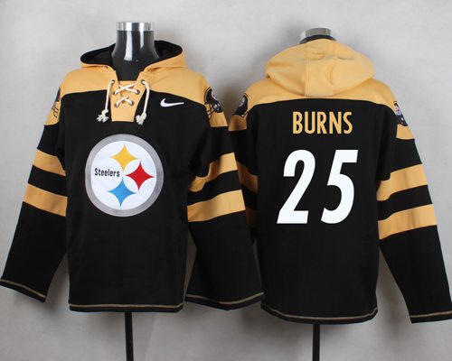 Nike Steelers #25 Artie Burns Black Player Pullover NFL Hoodie Nike Steelers #25 Artie Burns Black Player Pullover NFL Hoodie