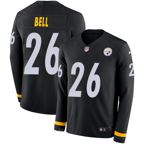 Nike Steelers #26 Le'Veon Bell Black Team Color Men's Stitched NFL Limited Therma Long Sleeve Jersey Nike Steelers #26 Le'Veon Bell Black Team Color Men's Stitched NFL Limited Therma Long Sleeve Jersey
