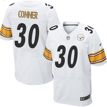 Nike Steelers #30 James Conner White Men's Stitched NFL Elite Jersey Nike Steelers #30 James Conner White Men's Stitched NFL Elite Jersey