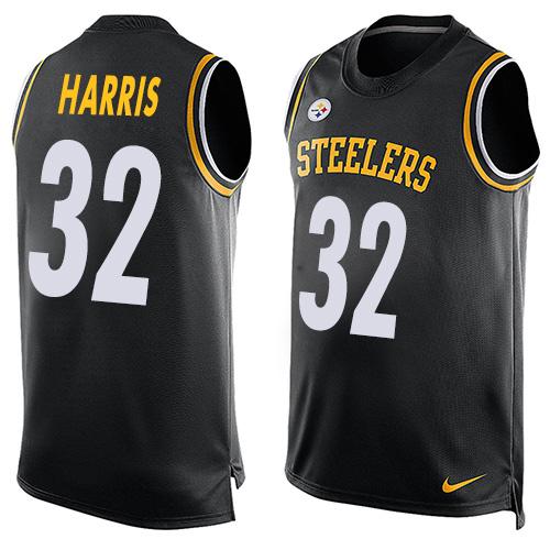 Nike Steelers #32 Franco Harris Black Team Color Men's Stitched NFL Limited Tank Top Jersey Nike Steelers #32 Franco Harris Black Team Color Men's Stitched NFL Limited Tank Top Jersey