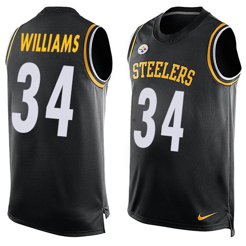 Nike Steelers #34 DeAngelo Williams Black Team Color Men's Stitched NFL Limited Tank Top Jersey Nike Steelers #34 DeAngelo Williams Black Team Color Men's Stitched NFL Limited Tank Top Jersey