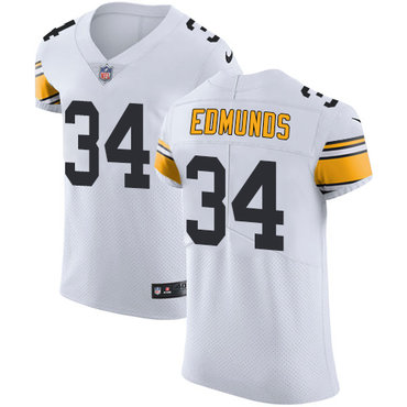 Nike Steelers #34 Terrell Edmunds White Men's Stitched NFL Vapor Untouchable Elite Jersey Nike Steelers #34 Terrell Edmunds White Men's Stitched NFL Vapor Untouchable Elite Jersey