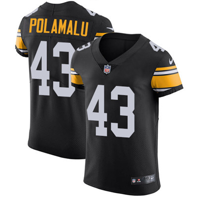 Nike Steelers #43 Troy Polamalu Black Alternate Men's Stitched NFL Vapor Untouchable Elite Jersey Nike Steelers #43 Troy Polamalu Black Alternate Men's Stitched NFL Vapor Untouchable Elite Jersey