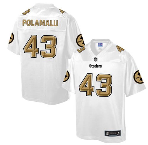 Nike Steelers #43 Troy Polamalu White Men's NFL Pro Line Fashion Game Jersey Nike Steelers #43 Troy Polamalu White Men's NFL Pro Line Fashion Game Jersey