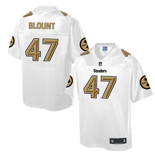 Nike Steelers #47 Mel Blount White Men's NFL Pro Line Fashion Game Jersey Nike Steelers #47 Mel Blount White Men's NFL Pro Line Fashion Game Jersey