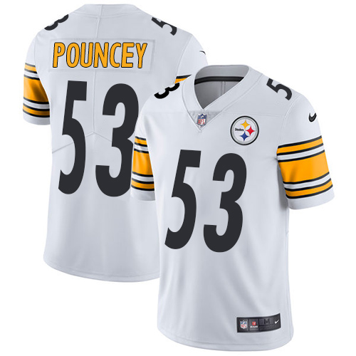 Nike Steelers #53 Maurkice Pouncey White Men's Stitched NFL Vapor Untouchable Limited Jersey Nike Steelers #53 Maurkice Pouncey White Men's Stitched NFL Vapor Untouchable Limited Jersey