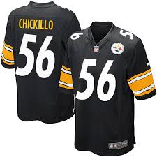 Nike Steelers #56 Anthony Chickillo Black Men's NFL Elite Jersey