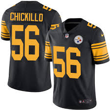 Nike Steelers #56 Anthony Chickillo Black Men's NFL Limited Rush Jersey
