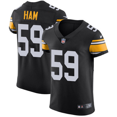 Nike Steelers #59 Jack Ham Black Alternate Men's Stitched NFL Vapor Untouchable Elite Jersey Nike Steelers #59 Jack Ham Black Alternate Men's Stitched NFL Vapor Untouchable Elite Jersey