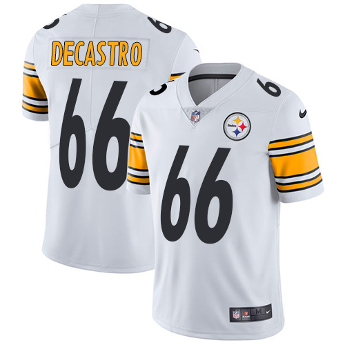Nike Steelers #66 David DeCastro White Men's Stitched NFL Vapor Untouchable Limited Jersey Nike Steelers #66 David DeCastro White Men's Stitched NFL Vapor Untouchable Limited Jersey