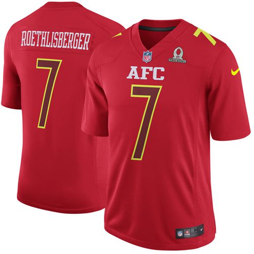 Nike Steelers #7 Ben Roethlisberger Red Men's Stitched NFL Game AFC 2017 Pro Bowl Jersey Nike Steelers #7 Ben Roethlisberger Red Men's Stitched NFL Game AFC 2017 Pro Bowl Jersey
