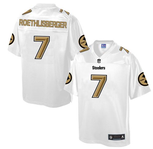 Nike Steelers #7 Ben Roethlisberger White Men's NFL Pro Line Fashion Game Jersey Nike Steelers #7 Ben Roethlisberger White Men's NFL Pro Line Fashion Game Jersey