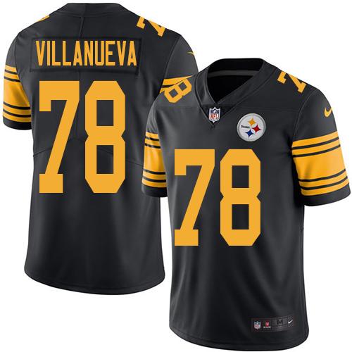 Nike Steelers #78 Alejandro Villanueva Black Men's Stitched NFL Limited Rush Jersey Nike Steelers #78 Alejandro Villanueva Black Men's Stitched NFL Limited Rush Jersey