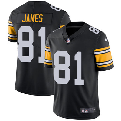 Nike Steelers #81 Jesse James Black Alternate Men's Stitched NFL Vapor Untouchable Limited Jersey Nike Steelers #81 Jesse James Black Alternate Men's Stitched NFL Vapor Untouchable Limited Jersey