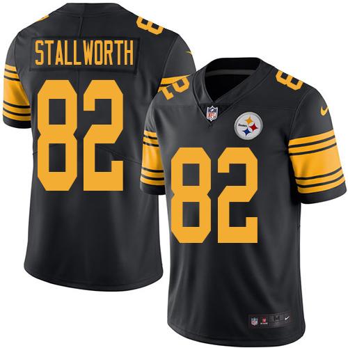 Nike Steelers #82 John Stallworth Black Men's Stitched NFL Limited Rush Jersey Nike Steelers #82 John Stallworth Black Men's Stitched NFL Limited Rush Jersey