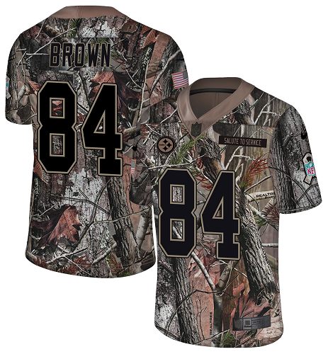 Nike Steelers #84 Antonio Brown Camo Men's Stitched NFL Limited Rush Realtree Jersey Nike Steelers #84 Antonio Brown Camo Men's Stitched NFL Limited Rush Realtree Jersey