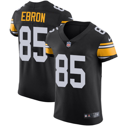 Nike Steelers #85 Eric Ebron Black Alternate Men's Stitched NFL New Elite Jersey Nike Steelers #85 Eric Ebron Black Alternate Men's Stitched NFL New Elite Jersey