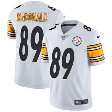 Nike Steelers #89 Vance McDonald White Color Men's Stitched NFL Vapor Untouchable Limited Jersey Nike Steelers #89 Vance McDonald White Color Men's Stitched NFL Vapor Untouchable Limited Jersey