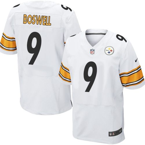Nike Steelers #9 Chris Boswell White Men's Stitched NFL Elite Jersey
