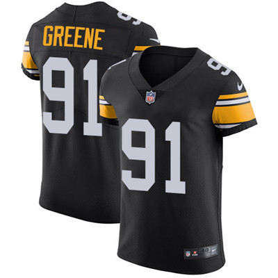 Nike Steelers #91 Kevin Greene Black Alternate Men's Stitched NFL Vapor Untouchable Elite Jersey Nike Steelers #91 Kevin Greene Black Alternate Men's Stitched NFL Vapor Untouchable Elite Jersey