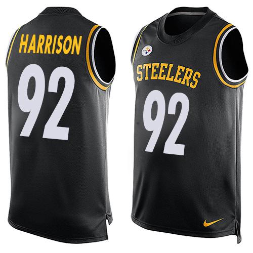 Nike Steelers #92 James Harrison Black Team Color Men's Stitched NFL Limited Tank Top Jersey Nike Steelers #92 James Harrison Black Team Color Men's Stitched NFL Limited Tank Top Jersey