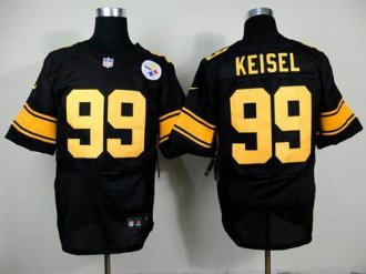 Nike Steelers #99 Brett Keisel Black(Gold No.) Men's Stitched NFL Elite Jersey Nike Steelers #99 Brett Keisel Black(Gold No.) Men's Stitched NFL Elite Jersey
