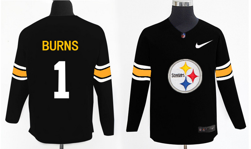 Nike Steelers 1 Artie Burns Black Knit Sweater Nike Steelers 1 Artie Burns Black Knit Sweater
