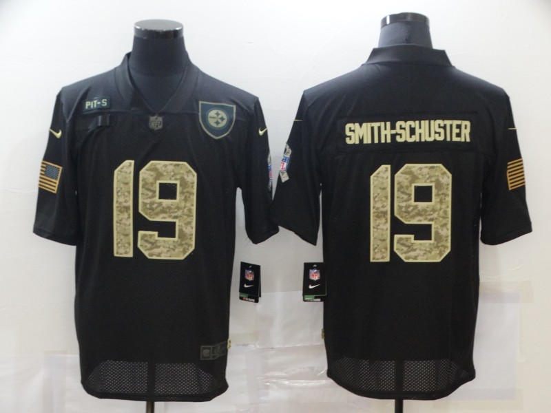 Nike Steelers 19 JuJu Smith Schuster Black Camo 2020 Salute To Service Limited Jersey Nike Steelers 19 JuJu Smith Schuster Black Camo 2020 Salute To Service Limited Jersey
