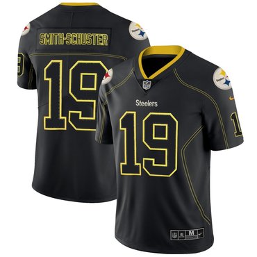Nike Steelers 19 JuJu Smith-Schuster Black Shadow Legend Limited Jersey