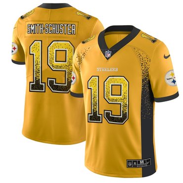 Nike Steelers 19 JuJu Smith-Schuster Gold Drift Fashion Limited Jersey Nike Steelers 19 JuJu Smith-Schuster Gold Drift Fashion Limited Jersey