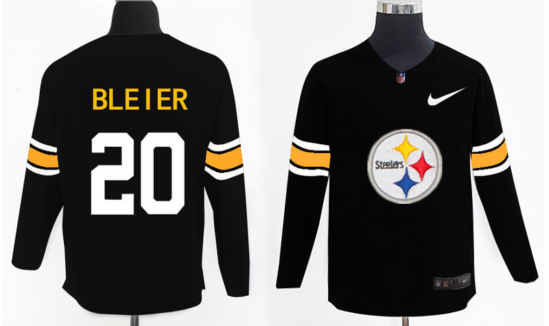 Nike Steelers 20 Rocky Bleier Black Knit Sweater Nike Steelers 20 Rocky Bleier Black Knit Sweater