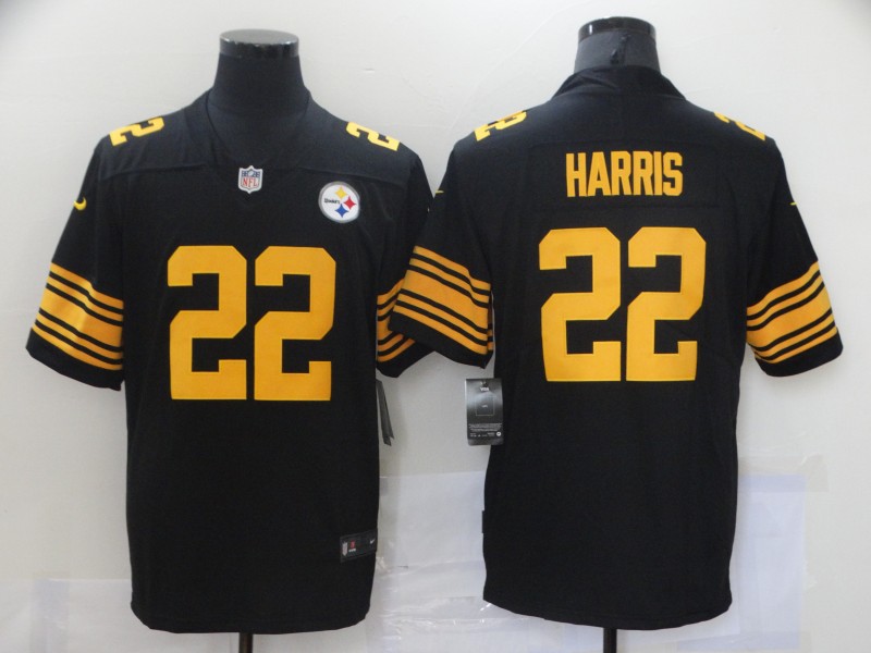 Nike Steelers 22 Najee Harris Black 2021 NFL Draft Color Rush Limited Jersey Nike Steelers 22 Najee Harris Black 2021 NFL Draft Color Rush Limited Jersey