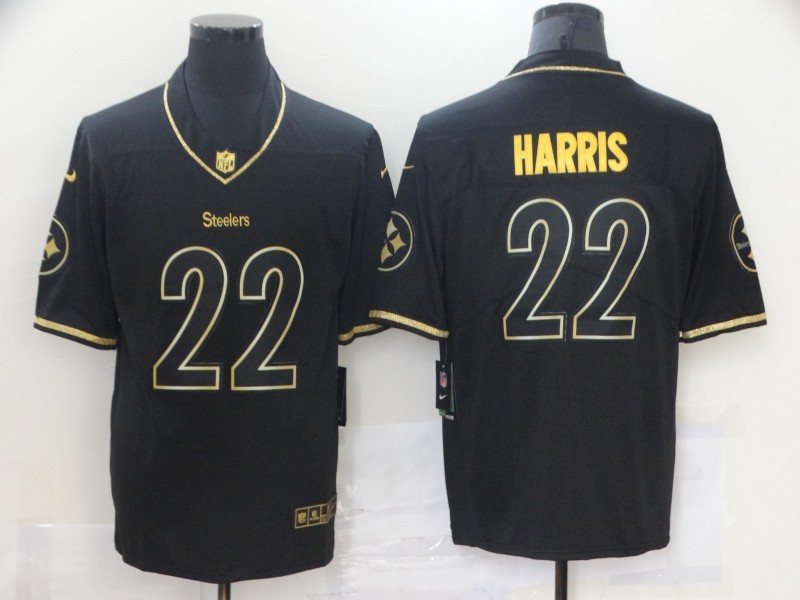 Nike Steelers 22 Najee Harris Black Gold Vapor Untouchable Limited Jersey Nike Steelers 22 Najee Harris Black Gold Vapor Untouchable Limited Jersey