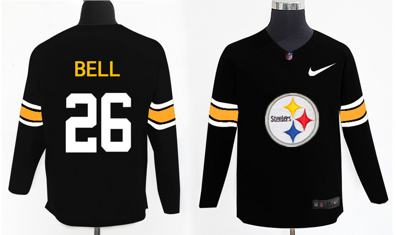 Nike Steelers 26 Le'Veon Bell Black Knit Sweater Nike Steelers 26 Le'Veon Bell Black Knit Sweater