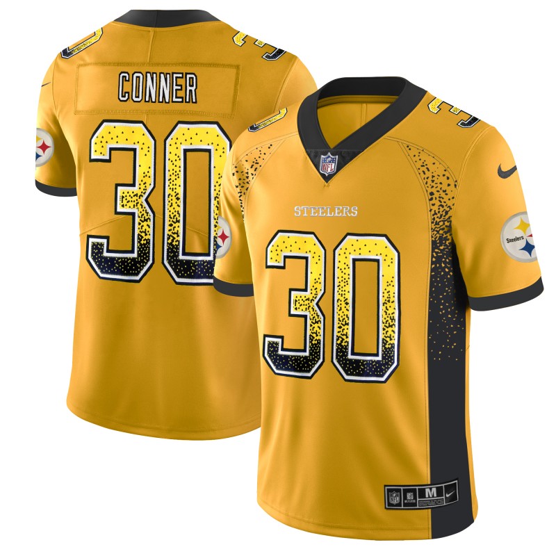 Nike Steelers 30 James Conner Gold Drift Fashion Limited Jersey