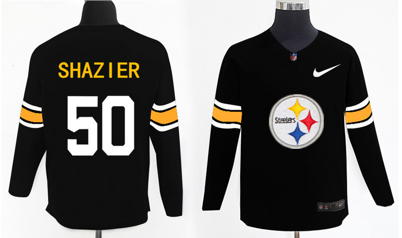 Nike Steelers 50 Ryan Shazier Black Knit Sweater Nike Steelers 50 Ryan Shazier Black Knit Sweater
