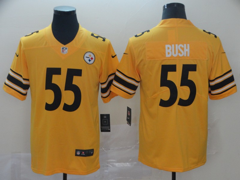 Nike Steelers 55 Devin Bush Gold Inverted Legend Limited Jersey Nike Steelers 55 Devin Bush Gold Inverted Legend Limited Jersey