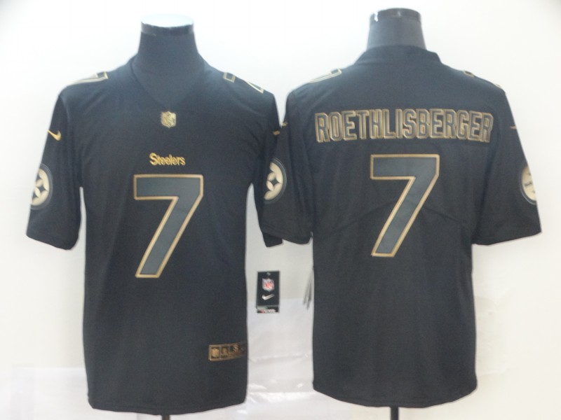 Nike Steelers 7 Ben Roethlisberger Black Gold Vapor Untouchable Limited Jersey Nike Steelers 7 Ben Roethlisberger Black Gold Vapor Untouchable Limited Jersey