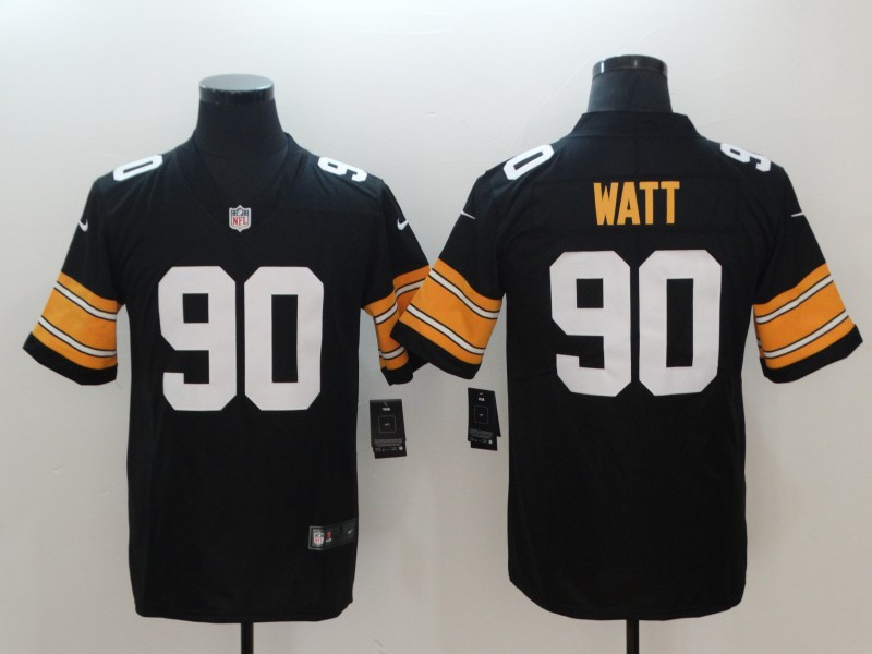 Nike Steelers 80 T.J. Watt Black Alternate Vapor Untouchable Limited Jersey