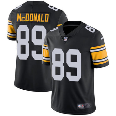 Nike Steelers 89 Vance McDonald  Black Alternate Vapor Untouchable Limited Jersey