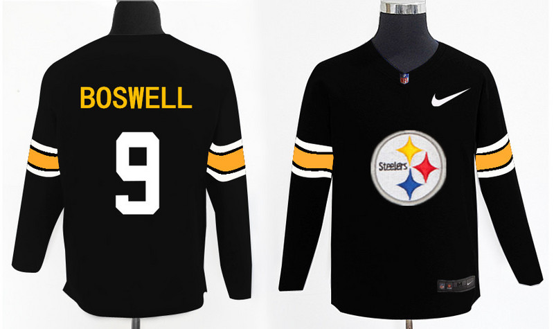Nike Steelers 9 Chris Boswell Black Knit Sweater Nike Steelers 9 Chris Boswell Black Knit Sweater
