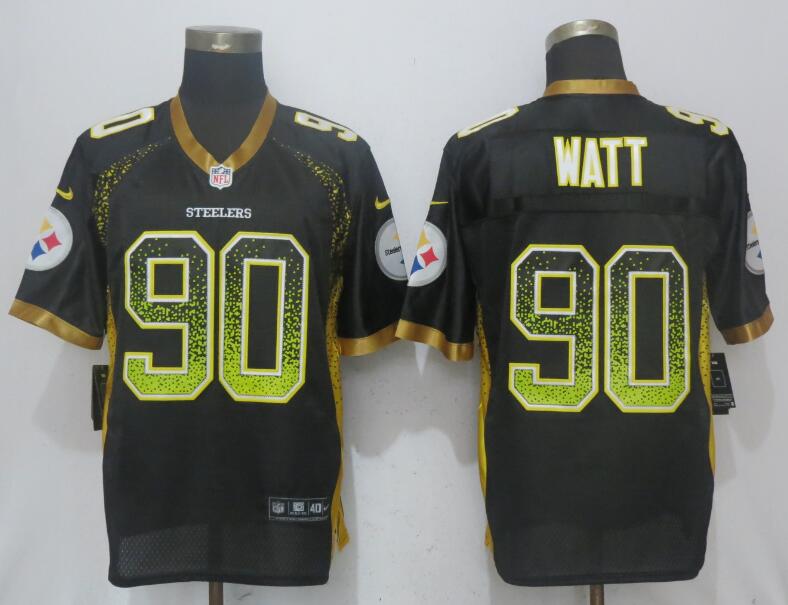 Nike Steelers 90 T.J. Watt Black Drift Fashion Elite Jersey Nike Steelers 90 T.J. Watt Black Drift Fashion Elite Jersey