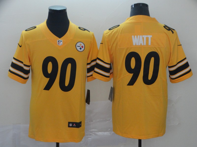 Nike Steelers 90 T.J. Watt Gold Inverted Legend Limited Jersey Nike Steelers 90 T.J. Watt Gold Inverted Legend Limited Jersey
