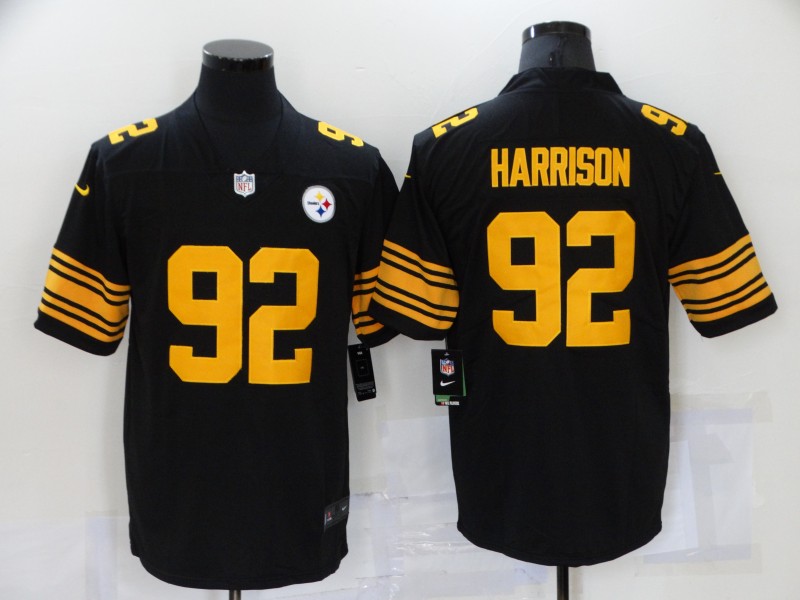 Nike Steelers 92 James Harrison Black Color Rush Limited Jersey Nike Steelers 92 James Harrison Black Color Rush Limited Jersey