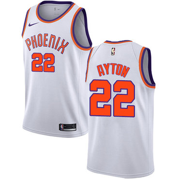 Nike Suns #22 Deandre Ayton White Women's NBA Swingman Association Edition Jersey