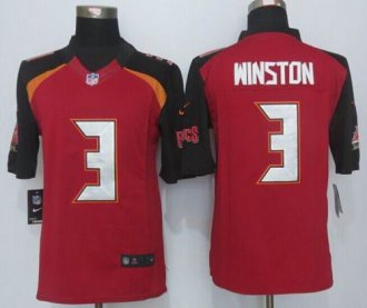 Nike Tampa Bay Buccaneers #3 Jameis Winston Red Team Color Men's Stitched NFL New Limited Jersey
