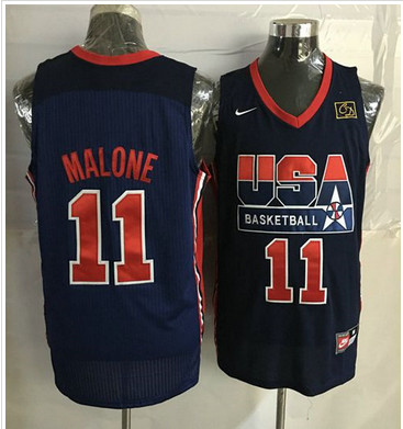 Nike Team USA #11 Karl Malone Dark Blue 2012 USA Basketball Retro Stitched NBA Jersey Nike Team USA #11 Karl Malone Dark Blue 2012 USA Basketball Retro Stitched NBA Jersey